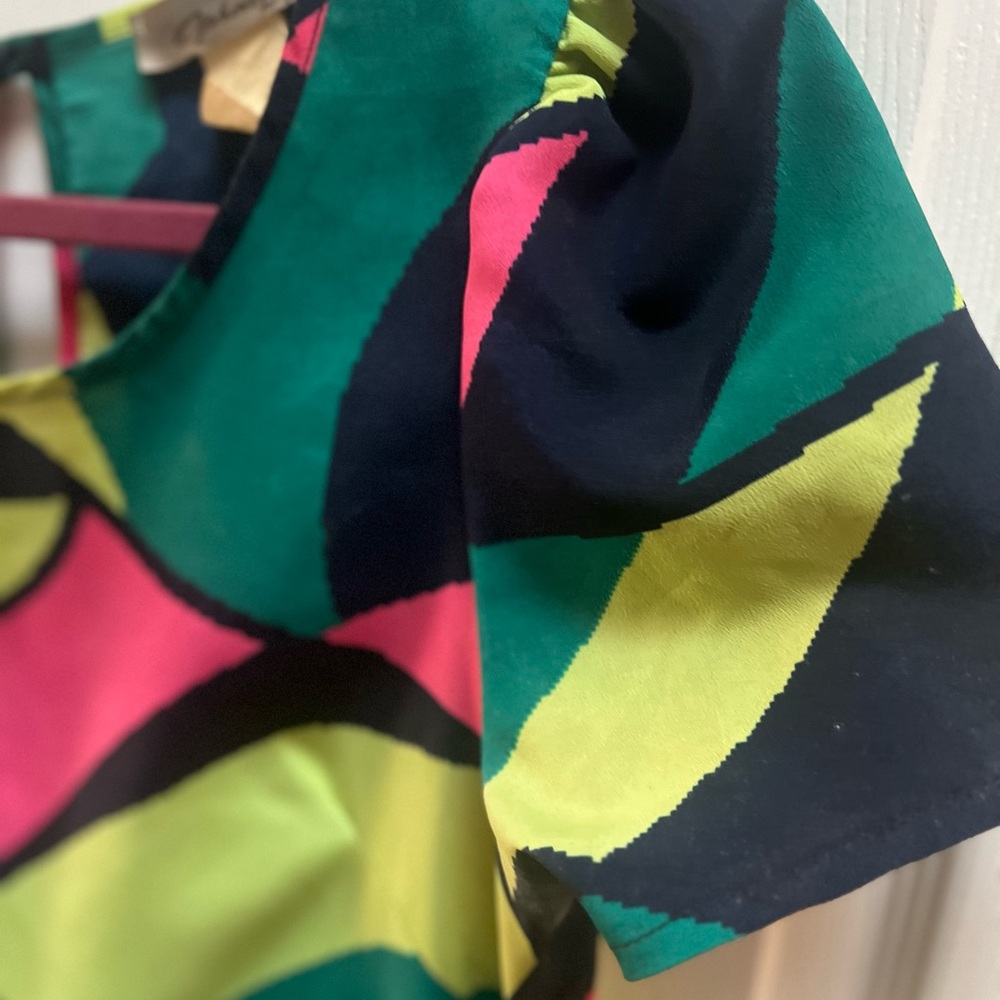 Colorful Abstract Pattern Dress - Picture 2 of 4